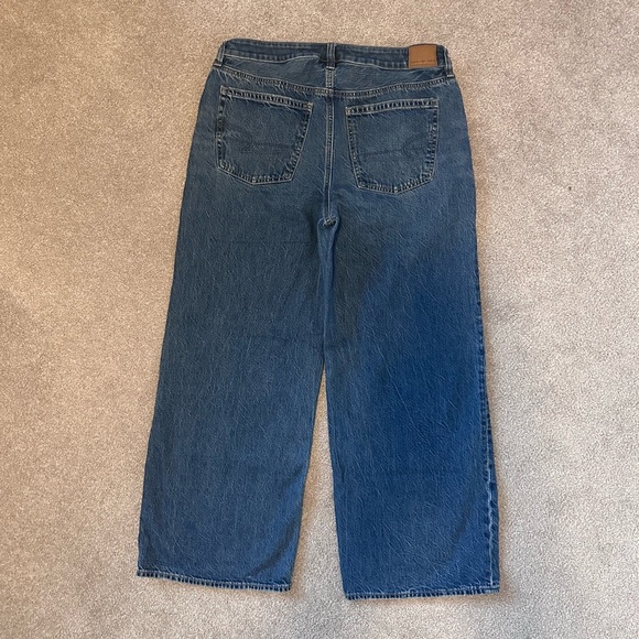American Eagle Outfitters Blue Wide Leg Jeans - Picture 5 of 9